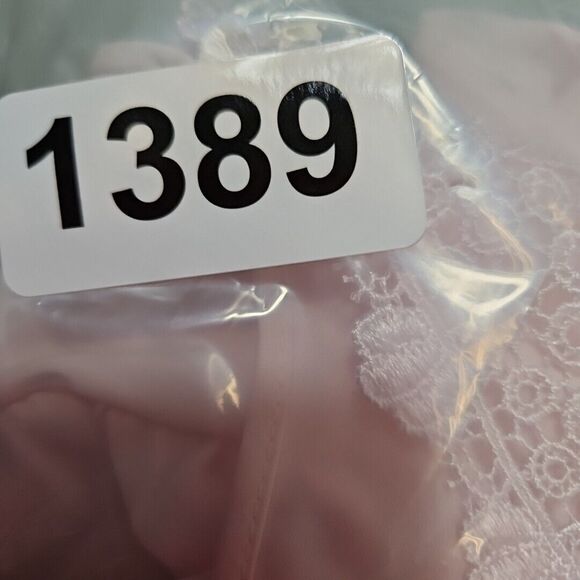 SHADOWLINE Lg Pink Embroidered Bed Jacket Top Lingerie Silky Nylon Vintage - Picture 10 of 11